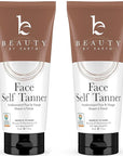 Face Self Tanner Tanning Lotion - Medium to Dark Self Tanning Lotion Fake Tan, Tanning Lotion Self Tanner Face Tanner, Sunless Tanner for Face, Buildable Natural Glow, Self Tan Sunless Tanning Lotion
