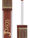 Juvia's Place Coffee Shop Lip Gloss - Salted Caramel - Hydrating Butter Lip Gloss for Women, Long-Lasting Shine, Moisturizing Glass-like Finish, Plumping Non-sticky, Suitable for every vibe
