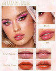 Hydrating Lip Glow Oil-3Pcs Tinted Plumping Lip Oil Lip Plumper, Moisturizing Smooth Lipgloss for Lip Care, Glossy Finish Clear Tint Shiny and Vegan Juicy Lip Gloss,Nourishing Non-Sticky Formula-Set C