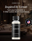 Cosmic Girl Diffuser Fragrance Oil Ferrari-Inspired| Essential Oils Blend for Home, Ultrasonic & Waterless Diffusers| Cedarwood, White Tea & Soku Lime | 4.05 fl oz, 120mL