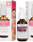 Advanced Clinicals Rosehip Oil For Face With Vitamin E + Botanicals Helps Improve Look Of Dark Spots, Wrinkles, Fine Lines, & Uneven Looking Skin Tone | Moisturizing Skin Care Face Serum, 2-Pack