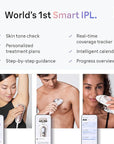 Braun IPL Skin i·expert, at Home Laser Hair Removal, Permanent Visible Hair Reduction, Holiday Gifts for Women and Men with Free App, SMART IPL, Vanity Case, Venus Razor, 4 Smart Heads, PL7387