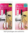 Heroine Make by KissMe Prime Liquid Waterproof Eyeliner for Woman and Sensitive Eyes, Long-lasting & Ultra Thin Tip for Precise Japanese Eye Makeup 01 Jet Black 0.4mL/0.01 Fl Oz