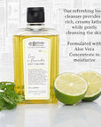 C.O. Bigelow Lime Coriander Body Cleanser, Village Perfumer Moisturizing Body Wash for Men & Women with Aloe Vera, Sodium PCA, and Glycerin, 10 fl oz