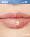 COVERGIRL Clean Fresh Yummy Plumper Lip Gloss, 740 Blingtastic, Shiny, Vegan Formula, Easy to Apply, Minty Flavor, 0.33oz