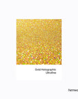 Hemway Eco Friendly Biodegradable Glitter 100g / 3.5oz Bio Cosmetic Safe Sparkle Vegan for Face, Eyeshadow, Body, Hair, Nail and Festival Makeup - Ultrafine (1/128" 0.008" 0.2mm) - Gold Holographic