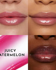 Women's Forget The Filler Lip Plumper Line Gloss, Juicy Watermelon, Pink, 0.11 Fl Oz (Pack of 1)