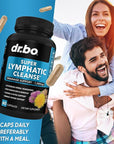 Lymphatic Drainage Supplements Pills - Lymphatic Support Total Herbal Cleanse Products with Echinacea, Ginger, Dandelion, Red Root & Red Clover Supplement - Lymph Node Detox Lymphatic System Drainage