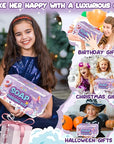 Jcoos Lip Gloss Making Kit 73PCS Lip Gloss Keychain Make Your Own Lip Gloss Kit, DIY Lip Gloss Making kit, Soap Making Kit for Kids, Make Your Own Soap Kit Soap Making Kit Science Kits for Kids Age