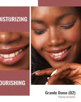 Oulac Moisturizing Shine Red Lipstick for Women, 2 in 1 Tinted Lip Balm for Winter, Hydrated Juicy and Glossy Lip Color for Dry, Cracked and Chapped Lips, Vegan 2.2g/0.07oz (02)
