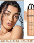 Flawless AirBrush Foundation High Coverage Foundation Smooth Creamy Matte Spray Foundation Makeup Kit For Mature Skin With Natural Nude Finish #Beige
