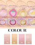Cream Highlighter Compact, Highly Pigmented Glitter Powder Makeup, Face