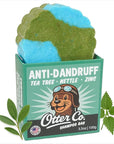 Otter co. Anti Dandruff Tea Tree Shampoo Bar – Nettle, Zinc, Green Tea, Apple Cider Vinegar, Anti Fungal Shampoo – Vegan, Natural, Cruelty & Sulfate Free – All Hair Types & Dry Scalp, USA Made