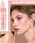 Polvo De Hadas Body Glitter Face Highlighter Powder Glow(Fairy Pink)