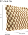 Pazimiik knitted checkered makeup bag