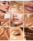 Shimmer Body Oil-Bronze Gold Face Brighten Pearl Highlighter