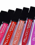 Palladio 4 Ever + Ever Intense Lip Paint, Liquid Lipstick, High Pigmented Lip Gloss, High Shine Vinyl Finish, Rich Color Coverage, Moisturizes Lips, Doe Foot Wand Applicator, Myth