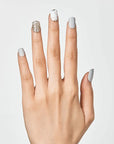 imPRESS Design, Press On Nails, Knock Out, Gray, Short, Size, Squoval, Shape, Includes 30 Nails, Prep Pad, Instructions Sheet, 1 Manicure Stick, 1 Mini File