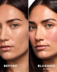 Saie Dew Liquid Blush for Cheeks - Hydrating Cream Blush Stick with a Blendable + Buildable Formula - Skincare Infused Dewy Cheek Tint for a Natural Flush - Glowy Makeup Essential - Lady (.40 oz)