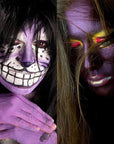 Purple Face Body Paint Stick, Eye Black Stick for Sports, Waterproof Full-Coverage Purple Face Makeup for Halloween Ursula Witch Cheshire Cat Cosplay Makeup