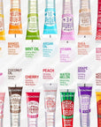 Ruby Kisses Broadway Vita-Lip Tinted Lip Gloss (9 Pack) Ultra-Hydrating, Nourishing, Soothing Formula with Vitamins, High-Shine Non-Sticky Lip Balm with Rosehip+Coconut Oil, Pink, Red & Brown Shades