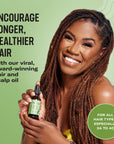 Mielle Organics Rosemary & Mint Hair Oil, Split Ends & Dry Scalp Treatment - Made with Biotin & Essential Oils for Strengthening, Soothing, Moisturizing & Encouraging Longer, Healthier Hair (2 Fl Oz)