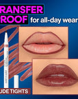wet n wild Perfect Pout Lip Liner Stain, Long-Lasting Transfer-Proof Formula with Blade-Like Applicator for Precision & Full Lip Coverage, Vegan & Cruelty-Free - Nude Tights