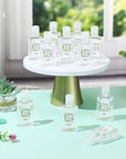 12 Pcs Mini Aloe Vera Gel Bulk for Summer Wedding Party 1oz Soothing Moisture Aloe Gel Bulk Travel Size for Thank You Gifts Summer Beach Wedding Party (Eucalyptus)