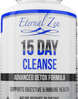 Eternal Zen 15 Day Colon Cleanser Detox with Extra Strength Herbs, Senna is a Fast Acting Natural Laxative for Constipation Relief - Whole Body Cleanse - 30 Capsules