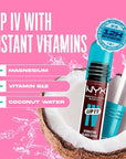 NYX PROFESSIONAL MAKEUP Lip IV Hydrating Glossy Lip Stain with 12HR Hydration - Water Bout Wine (Red)