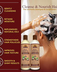 OKAY-Shampoo and Conditioner Black Jamaican Castor Oil Hair Care Set Moisture and Growth - Set Of 2