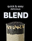 Black Sesame Protein Shake, With Crunchy Protein Balls, Protein Smoothie Powder - 22g Protein, Low Sugar, Keto-Friendly Meal Replacement Shake, 22.22oz, 14 Servings, 14 Servings (1 X 22.22oz)
