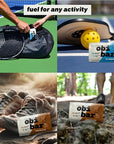 Obi Bar Sampler - Protein and Oat Fiber Bar | All Natural | Meal Bar | Heart and Gut Health | Lightly Sweet | 6 Chocolate and 6 Blueberry | Almond Chunks | Soy Free, Dairy Free | Ideal Meal Replacement Bar