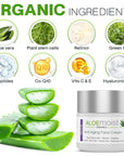 Advanced Retinol Cream for Face: Aloemoist Revive Anti Aging Face Cream for Women & Men Topical Retinoid Wrinkle Repair Day or Night Moisturizer, Organic Retinol Facial Moisturizer for Aging Skin Care
