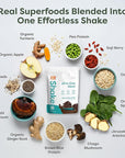 310 Nutrition All-In-One Meal Replacement Shake Powder - Plant-Based Protein Smoothie Blend w/High Fiber, Probiotics & Adaptogens - Low Carb, Vegan, Keto & Paleo Friendly - Chocolate Icing - 14 Srv