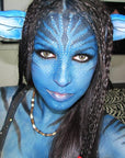 CCbeauty Blue Face Paint Stick,Face Painting Kit,Non Toxic SFX Makeup For Avatar Corpse Bride Halloween Costume Cosplay,Professional Body Paint Kit,Full Coverage Painting Foundation With Makeup Sponge