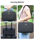 Relavel makeup train case with
