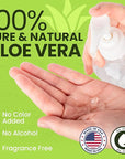 Honeyskin Organic Aloe Vera Gel for Face with Orchid & Apple Stem Cells - Soothing & Hydrating Aloe Gel for Sunburn Relief & After Sun Care - 100% Aloe Vera Gel for Hair, Face & Body (12 Fl Oz)