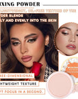 Loose Setting Face Powder Set,Oil Control Long Lasting Finish,Pink Complexion
