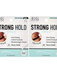 Ardell Strong Hold Lash Glue, Clear - Professional Waterproof Lash Adhesive for Strip Lashes with Precision Brush, Fast-Drying 24-Hour Lift-Proof Formula, 2-Pack