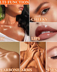 Glitter Blush Shimmer Highlighter Blusher Powder Makeup Face Fairy Pink)