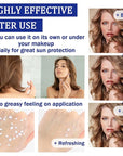 Face Sunscreen SPF 50+ PA+++,No Sticky Tinted Sunscreen for Face,Lightweight Long Lasting Travel Size Sunscreen Cream,Waterproof Face Moisturizer Hydrating Facial Sunscreen Lotion for Women Men