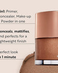 M. Asam Magic Finish Summer Teint Make-Up Mousse (1.01 Fl Oz) – 4in1 Primer, Foundation, Concealer & Powder With Buildable Coverage, Hides Redness And Dark Spots, Vegan, For Medium To Deep Skin Tones