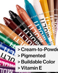 wet n wild Color Icon Cream Eyeliner Eyeshadow Multi-Stick, Moisturizing, Nourishing Velvety Cream-to-Powder Buildable & Blendable Formula, Cruelty-Free & Vegan - White Pearl