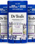 Dr Teal's Aluminum Free Deodorant, Lavender Vanilla with Essential Oils, 2.65 oz (Pack of 3)