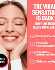 REVLON Super Lustrous Glass Shine Balm Gift Set, 3-Piece, Lipstick Multipack, Hydrating Tinted, Sheer Glossy Finish, 003 Honey Shine, 008 Rum Raisin, 006 Girly Swirly