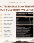 Ancestral Supplements Grass Fed Protein Powder, Chocolate, Beef Bone Broth Based w/Beef Organs & Organic Mushrooms, Gut Health Support, High Protein Supplement, 20g Protein Per Serving, 30 Day Supply