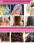 MSDADA New Hair Chalk Comb Temporary Hair Color Dye for Girls Kids with Light Color Hair, Washable Hair Chalk for Girls Age 4 5 6 7 8 9 10 Birthday Cosplay DIY, Christmas, Independence Day(White)