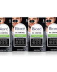 Bioré Men's Blackhead Remover Pore Strips, Charcoal Deep Cleansing Nose Strips for Blackhead Removal on Oily Skin, 6 Count (Pack of 4)
