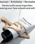 MARLOWE. No. 122 Facial Scrub 6 oz, Gentle Face Exfoliator with Apricot Seed Powder & Pumice, Cleanses & Smooths, Fresh Pine & Agarwood Scent